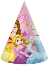 Czapeczki Papierowe Princes Księżniczki Party 6szt