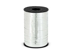 Wstążka plastikowa, srebrny, 5mm/225m, 1szt