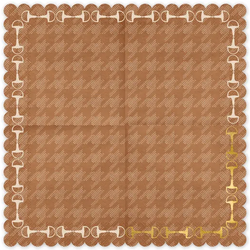 Serwetki Papierowe Strzemiona Konie 33x33cm 12szt.