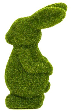 Figurka Zajączek Flokowany Króliczek Dekoracja