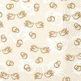 Serwetki ślubne, 33x33 cm, 20 szt, 1 opk.