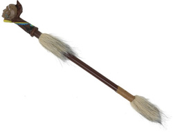 Indiańska FAJKA POKOJU Indianin Wódz Apacz 44cm