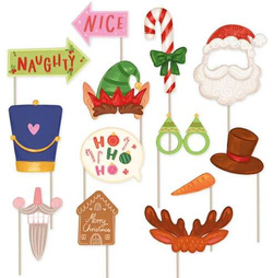 Rekwizyty do zdjęć Boże Narodzenie 13szt.