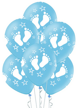 Balon niebieski ze stópkami 12 cali