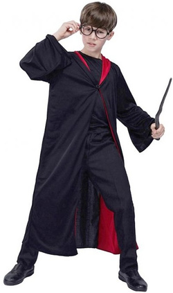 Kostium Strój Czarodziej Magik Uczeń 130/140cm