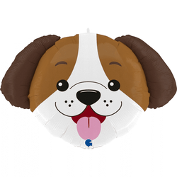 Balon foliowy Pies Głowa 33" 84 cm, 1 szt.