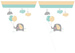 Baner Flagi Girlanda Baby Shower Słonik 230cm