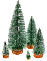 Zestaw Choinek Dekoracyjnych Zielonych 5szt.