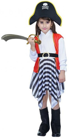 Kostium Strój Piratka Pirat Korsarz 110/120 cm