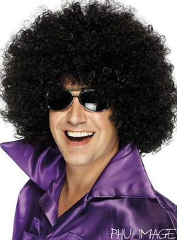 Peruka AFRO, czarna, 1 szt.