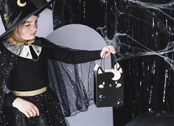 SPÓDNICZKA Czarna Złote Gwiazdki Andrzejki 3-7 lat