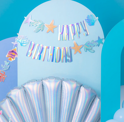 Girlanda Baner OCEAN Happy Birthday Urodziny 240cm