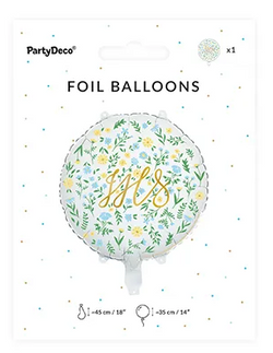 Balon Foliowy Okrągły IHS Komunia Święta 45cm