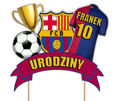 Topper FC Barcelona DUŻY Urodziny IMIĘ 1szt.