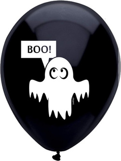 Balony z nadrukiem HALLOWEEN "DUSZEK BOO" - 1 szt.