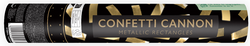 Tuba Strzelająca Konfetti Złote Paski 28cm