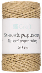 Sznurek Papierowy Skręcany Dekoracyjny Kraft 50m