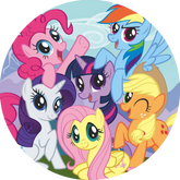 Opłatek tortowy 14 cm, 1 szt. My Little Pony