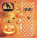 Serwetki HALLOWEEN Dynia Pajęczyna 33x33cm 20szt.