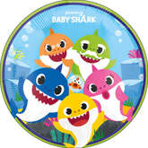 Opłatek tortowy 14 cm, Baby Shark 1 szt.