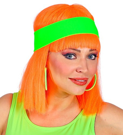Opaska Na Głowę Neonowa Zielona Disco Lata 80