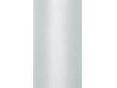 Tiul gładki, szary, 30cm x 9m, 1szt.
