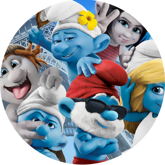 Opłatek tortowy 29 cm, Smerfy 1 szt.