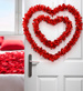 Dekoracyjne Podwójne Czerwone SERCE Walentynki