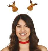Opaska Świąteczna na Głowę RENIFER na Sprężynkach
