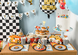 Dekoracje Toppery do muffinek Autka, 12 cm 4szt.