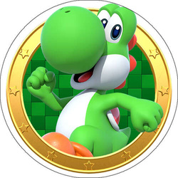 Opłatek tortowy 29 cm, Super Mario 1 szt.