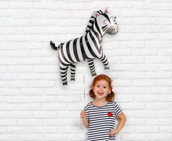 Balon foliowy Zebra, 80x78 cm