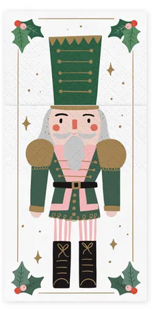 Kieszonka na sztućce Dziadek do orzechów, 10x20 cm