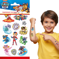 Tatuaże Zmywalne PSI PATROL Bajka Urodziny 12szt.
