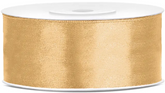Tasiemka satynowa, jasny miodowy, 25mm/25m