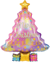 Balon foliowy Choinka 83x58cm