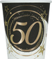 Kubeczki Papierowe 50 URODZINY 240ml 6szt.
