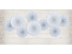 Rozety dekoracyjne, szaroniebieski, 1op.