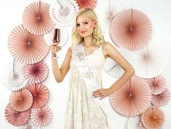 Szarfa Bride to be, biały, 75cm, 1 szt.