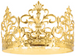 Dekoracja Ozdoba na Tort Ciasto ZŁOTA KORONA 10cm