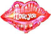 Balon Foliowy USTA I Love You Walentynki 58x51cm
