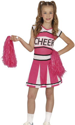 Kostium Strój Różowa CHEERLEADERKA 5-6 lat