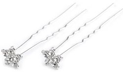 Szpilka Ozdobna Wsuwka do Włosów Kwiat Crystal