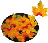 JESIENNE Kolorowe LIŚCIE Dekoracyjne 10cm 24szt.