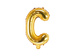 Balon foliowy Litera "C", 35cm, Złoty