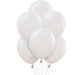 Balony pastelowe 14 cali, 25 szt. , białe