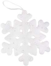 Świąteczna Zawieszka Lśniąca ŚNIEŻYNKA Śnieg 15cm