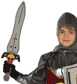 Piankowy MIECZ RYCERSKI Pianki Broń Wojownik 53cm