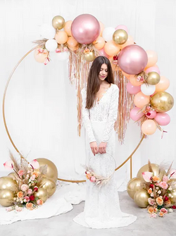 Balony Glossy, 30 cm (14") różowe złoto 50 szt.