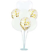 Stojak na balony i 7 balonów na chrzest